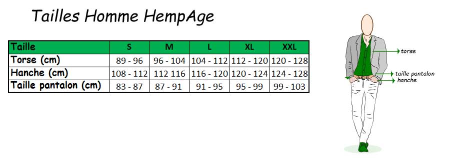 size guide hempage